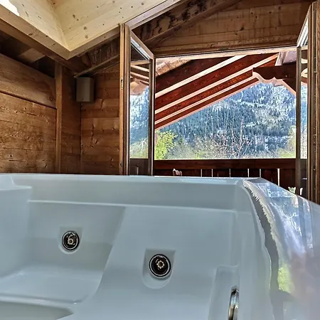 Spacieux A Pour 9 - Vue Panoramique Mont-blanc, Jacuzzi, Jardin & Parking シャモニー